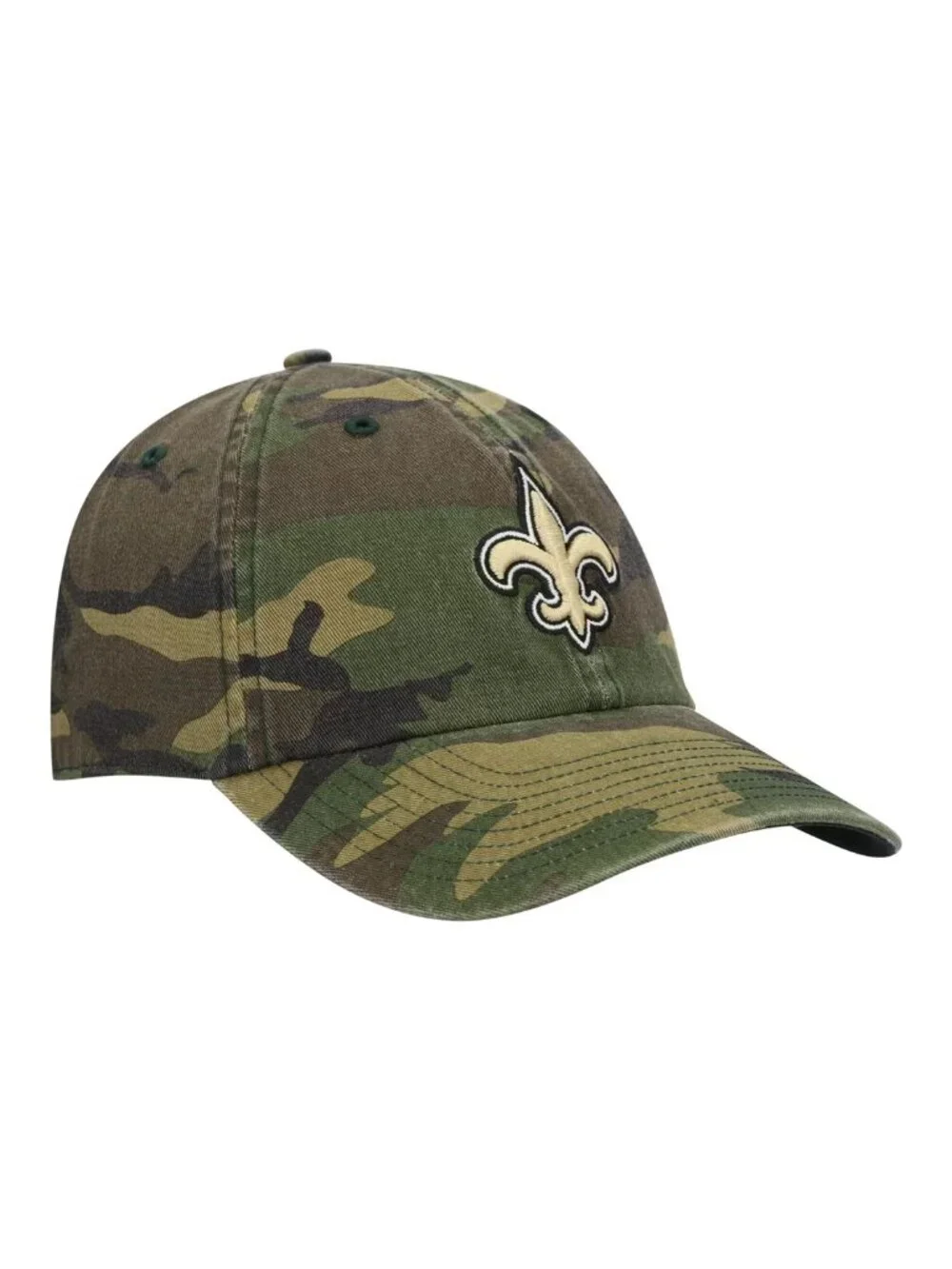 '47 Men's Camo New Orleans Saints Woodland Clean up Adjustable Hat